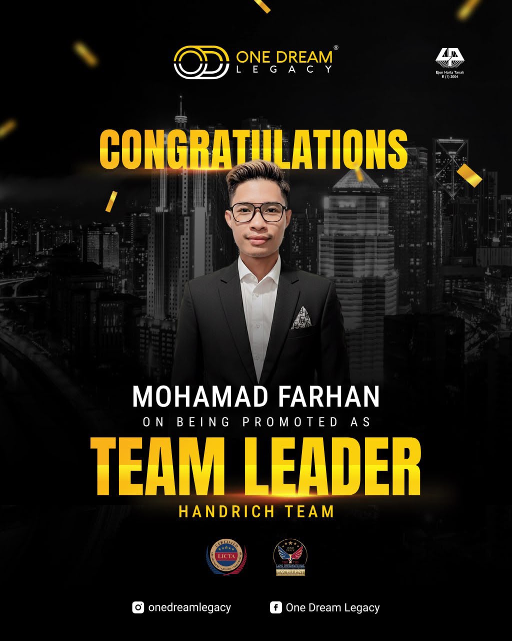 Pelantikan Nasrun sebagai Team Leader